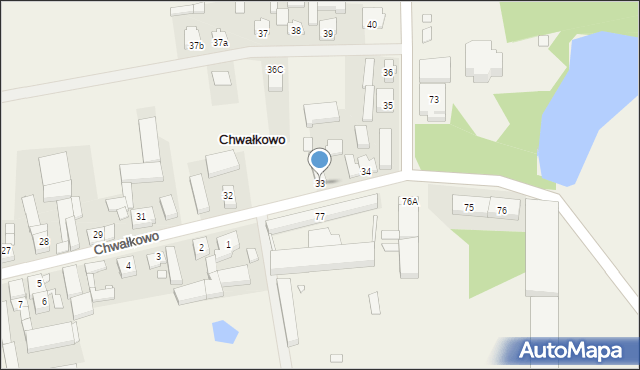 Chwałkowo, Chwałkowo, 33, mapa Chwałkowo