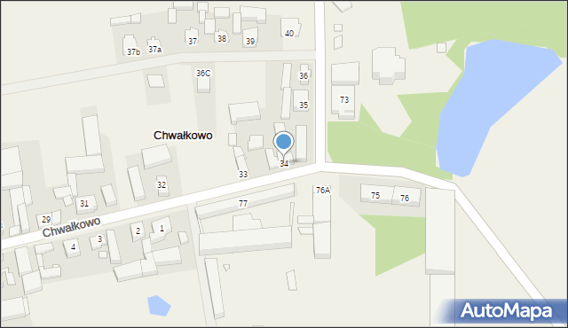 Chwałkowo, Chwałkowo, 34, mapa Chwałkowo