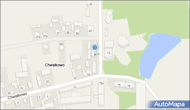 Chwałkowo, Chwałkowo, 35, mapa Chwałkowo