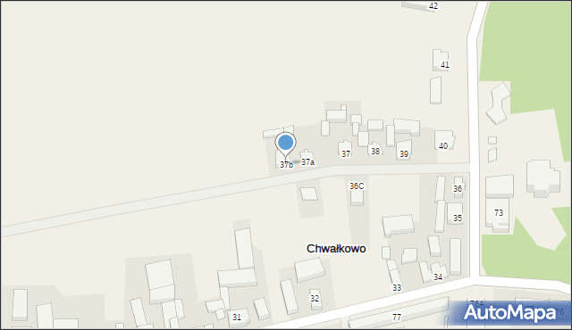 Chwałkowo, Chwałkowo, 37b, mapa Chwałkowo