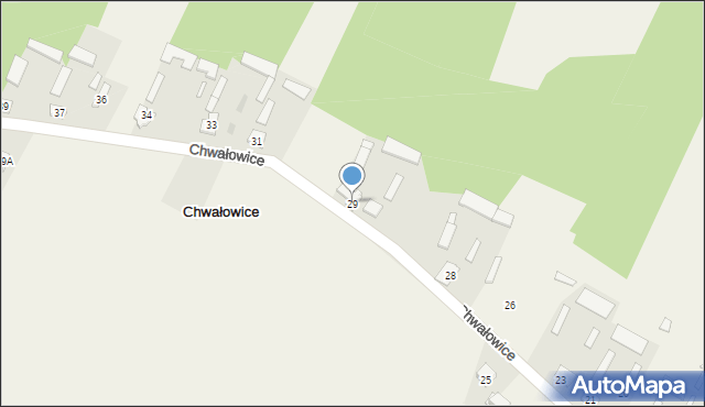 Chwałowice, Chwałowice, 29, mapa Chwałowice