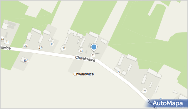 Chwałowice, Chwałowice, 32, mapa Chwałowice