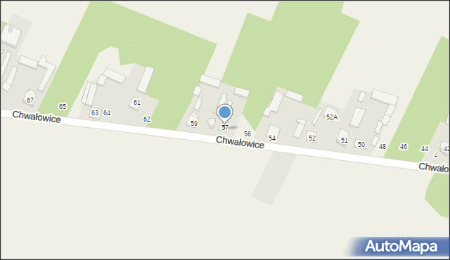 Chwałowice, Chwałowice, 58, mapa Chwałowice