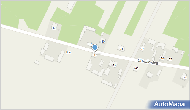 Chwałowice, Chwałowice, 81, mapa Chwałowice