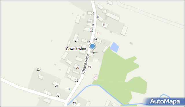 Chwałowice, Chwałowice, 18, mapa Chwałowice