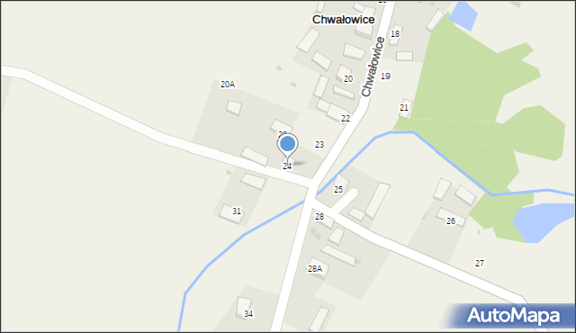 Chwałowice, Chwałowice, 24, mapa Chwałowice