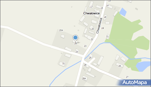 Chwałowice, Chwałowice, 29, mapa Chwałowice