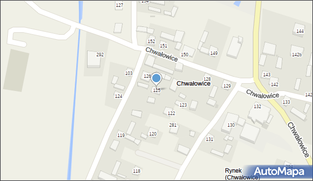 Chwałowice, Chwałowice, 125, mapa Chwałowice