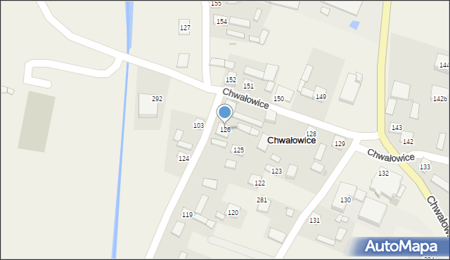 Chwałowice, Chwałowice, 126, mapa Chwałowice