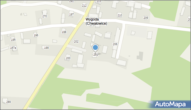 Chwałowice, Chwałowice, 201, mapa Chwałowice