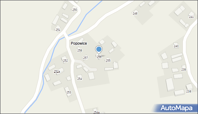 Chwałowice, Chwałowice, 256, mapa Chwałowice