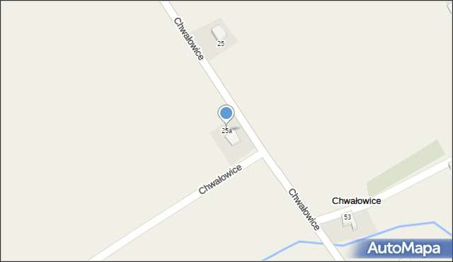 Chwałowice, Chwałowice, 25a, mapa Chwałowice