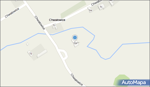 Chwałowice, Chwałowice, 53A, mapa Chwałowice