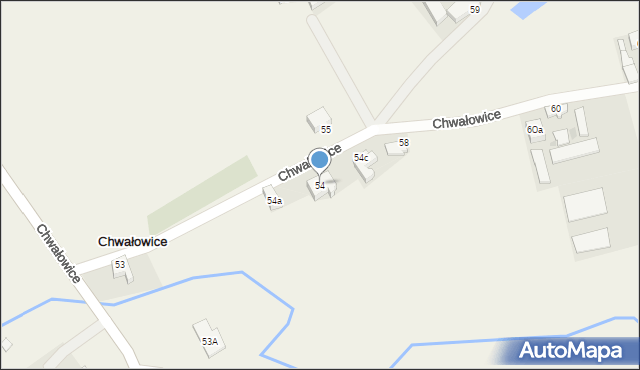 Chwałowice, Chwałowice, 54, mapa Chwałowice