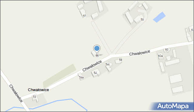 Chwałowice, Chwałowice, 55, mapa Chwałowice