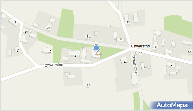 Chwarstno, Chwarstno, 13, mapa Chwarstno