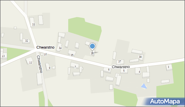 Chwarstno, Chwarstno, 36, mapa Chwarstno