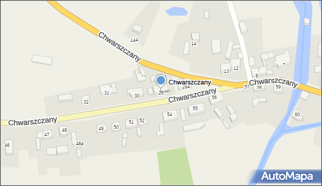 Chwarszczany, Chwarszczany, 29, mapa Chwarszczany