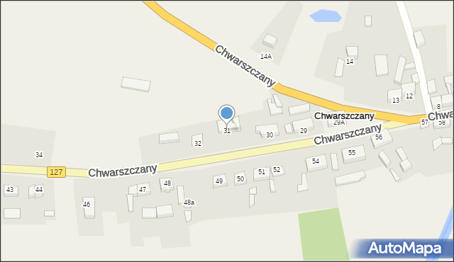 Chwarszczany, Chwarszczany, 31, mapa Chwarszczany