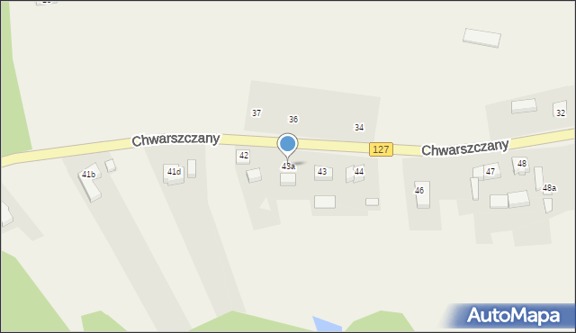 Chwarszczany, Chwarszczany, 43a, mapa Chwarszczany