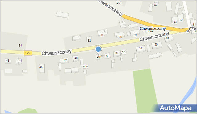 Chwarszczany, Chwarszczany, 49, mapa Chwarszczany