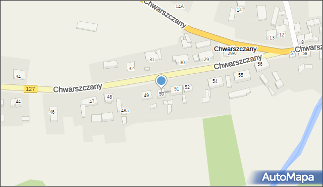 Chwarszczany, Chwarszczany, 50, mapa Chwarszczany