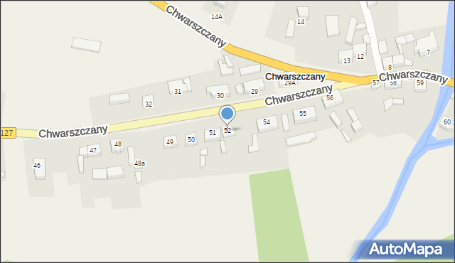 Chwarszczany, Chwarszczany, 52, mapa Chwarszczany