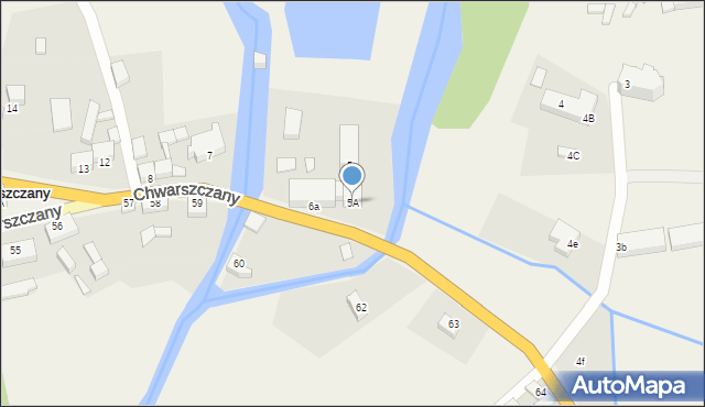 Chwarszczany, Chwarszczany, 5A, mapa Chwarszczany