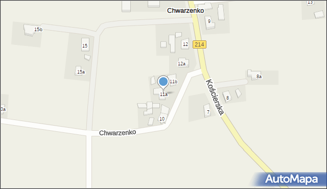 Chwarzenko, Chwarzenko, 11a, mapa Chwarzenko