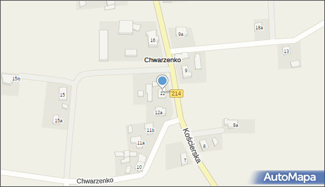 Chwarzenko, Chwarzenko, 12, mapa Chwarzenko