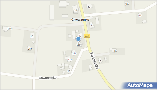 Chwarzenko, Chwarzenko, 12a, mapa Chwarzenko