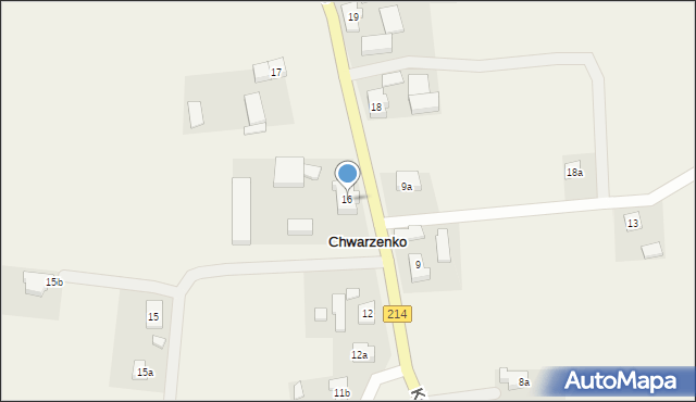 Chwarzenko, Chwarzenko, 16, mapa Chwarzenko