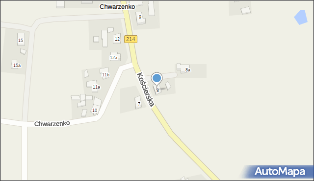 Chwarzenko, Chwarzenko, 8, mapa Chwarzenko