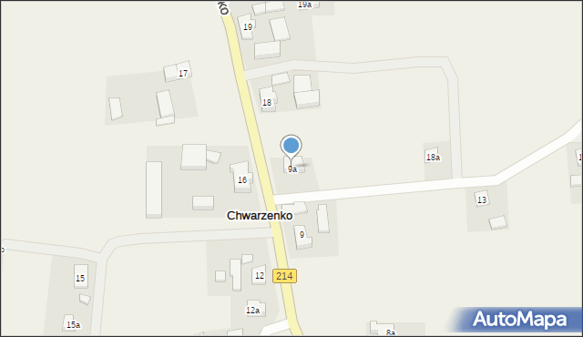 Chwarzenko, Chwarzenko, 9a, mapa Chwarzenko
