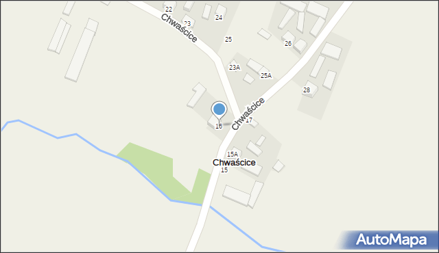 Chwaścice, Chwaścice, 16, mapa Chwaścice