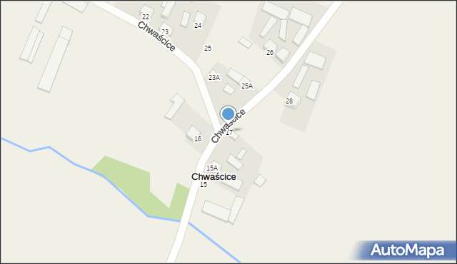 Chwaścice, Chwaścice, 17, mapa Chwaścice