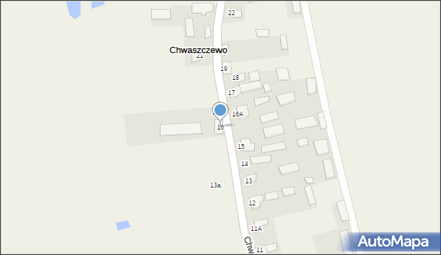 Chwaszczewo, Chwaszczewo, 16, mapa Chwaszczewo