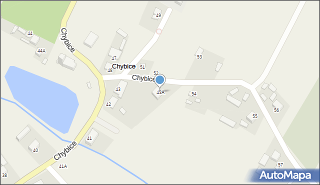 Chybice, Chybice, 43A, mapa Chybice