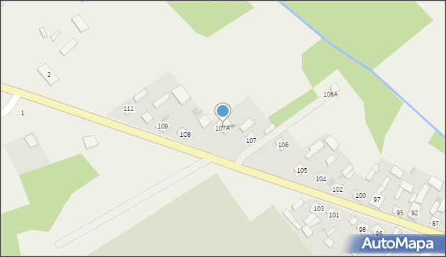 Chybów, Chybów, 107A, mapa Chybów