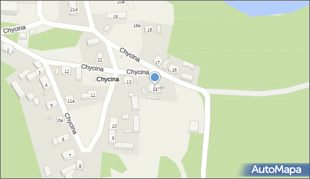 Chycina, Chycina, 14, mapa Chycina