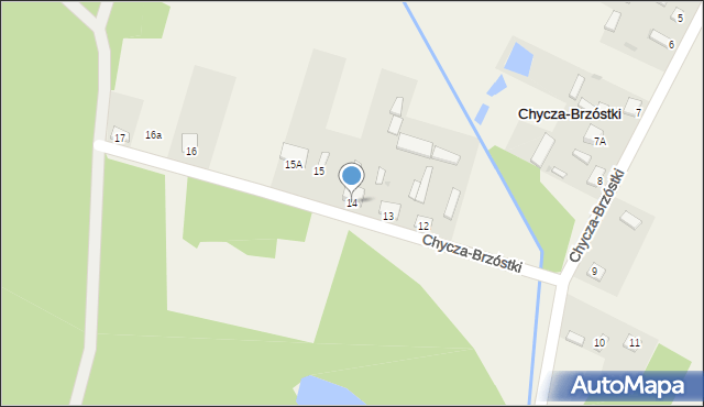 Chycza-Brzóstki, Chycza-Brzóstki, 14, mapa Chycza-Brzóstki