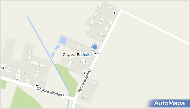 Chycza-Brzóstki, Chycza-Brzóstki, 7, mapa Chycza-Brzóstki