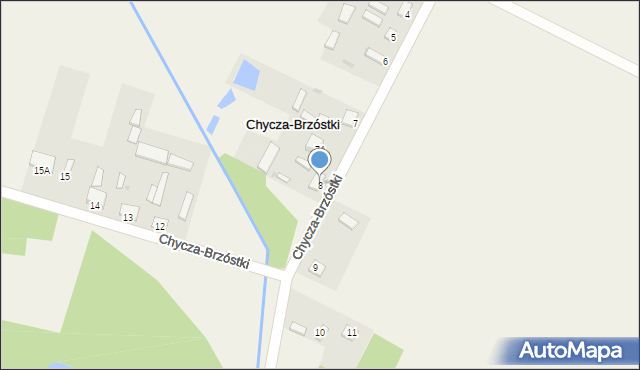 Chycza-Brzóstki, Chycza-Brzóstki, 8, mapa Chycza-Brzóstki