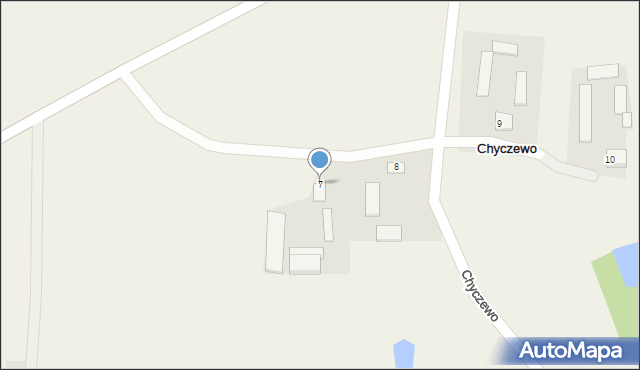 Chyczewo, Chyczewo, 7, mapa Chyczewo