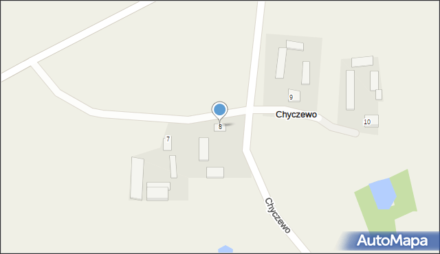 Chyczewo, Chyczewo, 8, mapa Chyczewo