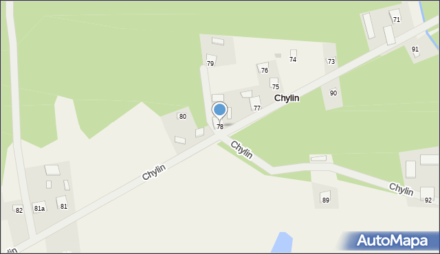 Chylin, Chylin, 78, mapa Chylin