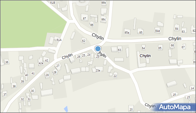 Chylin, Chylin, 23, mapa Chylin