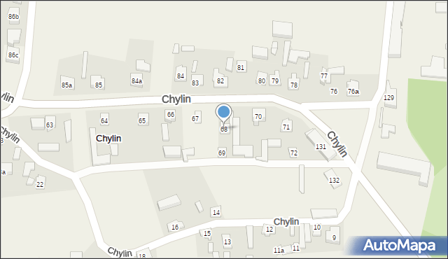Chylin, Chylin, 68, mapa Chylin