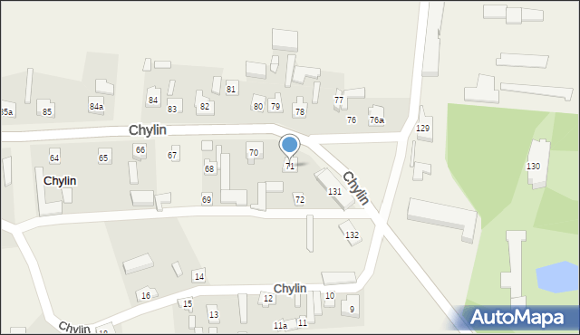 Chylin, Chylin, 71, mapa Chylin