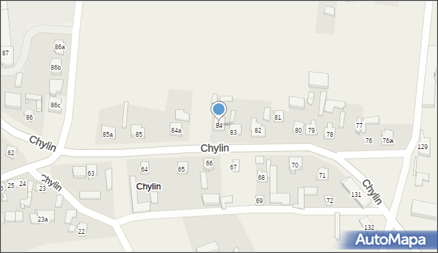 Chylin, Chylin, 84, mapa Chylin